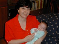 PB300035  Kamilla and the 10-week old Gabor