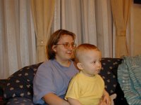 PB300055  Erika and Matthew. Does he look like a  10-month old child?